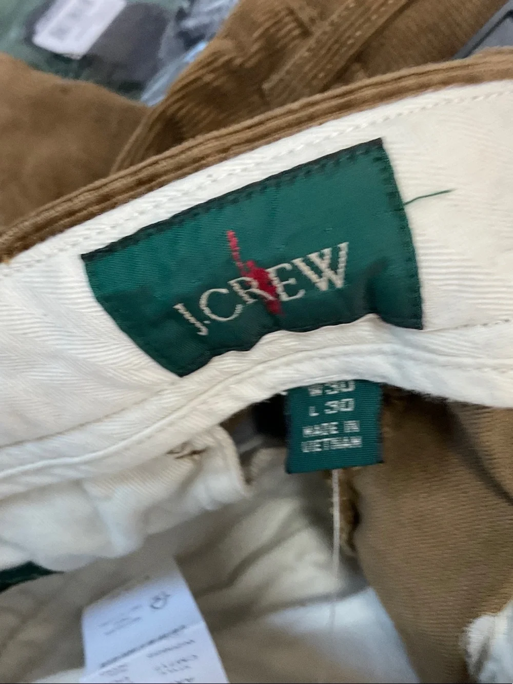 J. Crew Men's Corduroy Pants in Brown